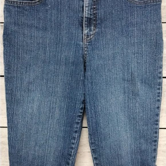 Gloria Vanderbilt Blue Jean Cuffed Capri /Clam Diggers Sz 8 Western Farmcore - Picture 2 of 10